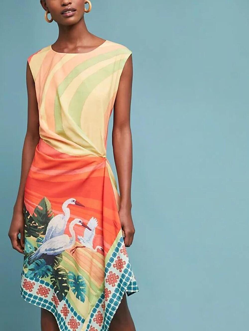 Eva Franco Pick Up Dress - Crane Birds
